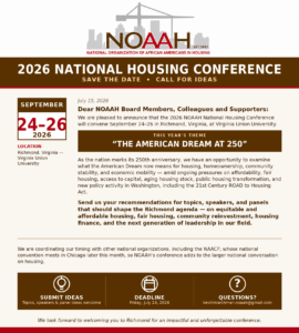 NOAAH 2026 Conference Announcement